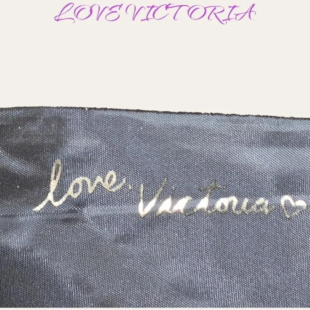 VICTORIA SECRET GOLD SPARKLY LARGE TOTE - Picture 5 of 12